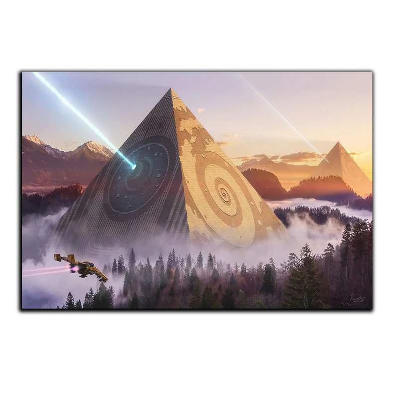 تابلو شاسی بکلیت طرح گرافیکی هرم مدل SH-S5100