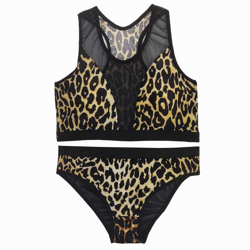 ست شورت و نیم تنه زنانه مدل پلنگی کد 8236