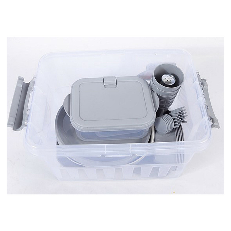 سبد پیک نیک 55 پارچه ونوس پلاستیک مدل N117 سبد پیک نیک 55 پارچه ونوس پلاستیک مدل N117