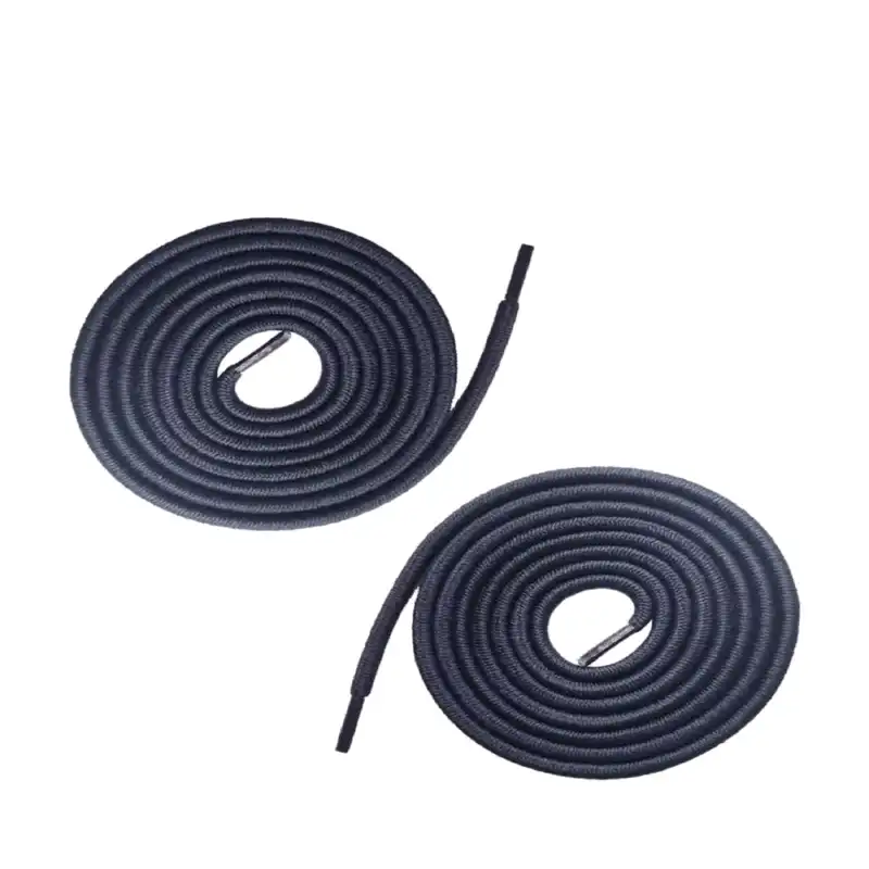 بند کفش مدل گرد کشی کد 7 رنگ طوسی بسته 2 عددی