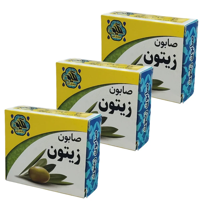 صابون شستشو گیاهستان حکیم مدل زیتون وزن 70 گرم بسته سه عددی