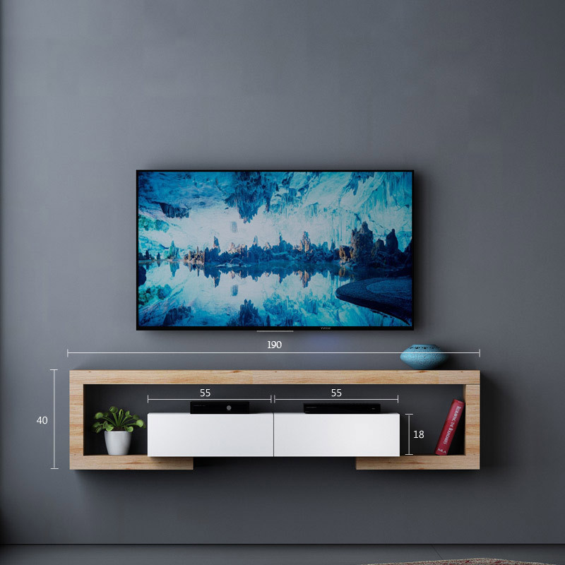 میز تلویزیون دیواری مدل چوبین02 میز تلویزیون دیواری مدل چوبین02