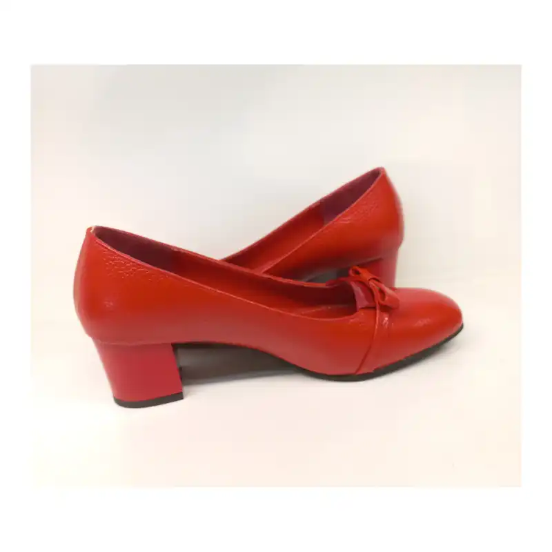 کفش زنانه سرزمین چرم کد 141771 رنگ قرمز