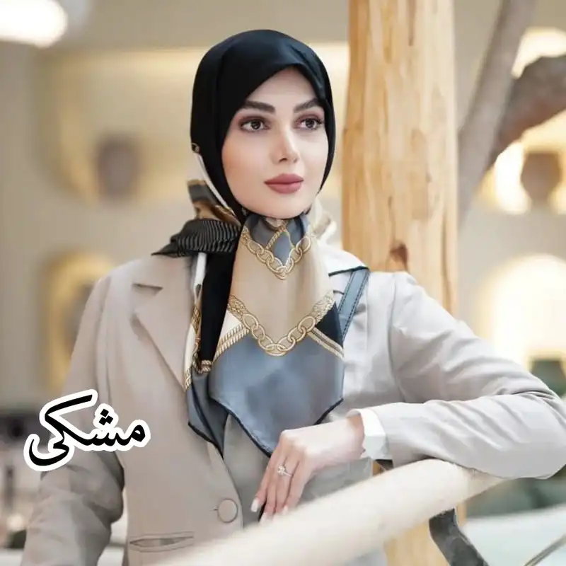 روسری زنانه مدل ابریشم توییل دست دوز مینی کد 013