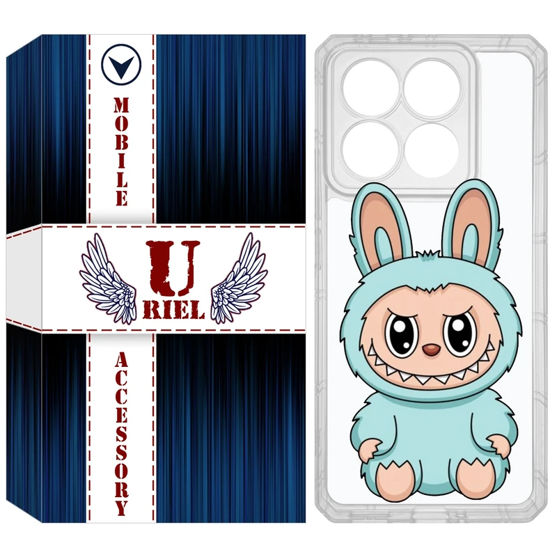 کاور یوریل مدل Clear کد 144 طرح لبوبو مناسب برای گوشی موبایل شیائومی 14T / 14T Pro