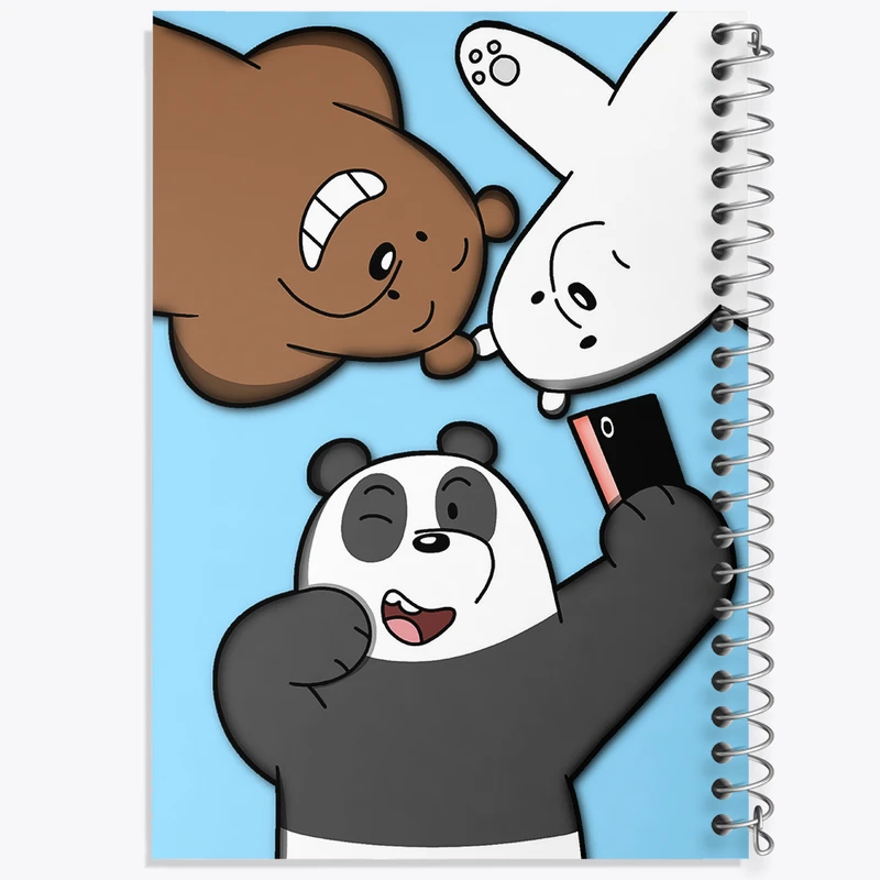 دفتر شطرنجی 50 برگ خندالو طرح سه خرس کله پوک کد N4917