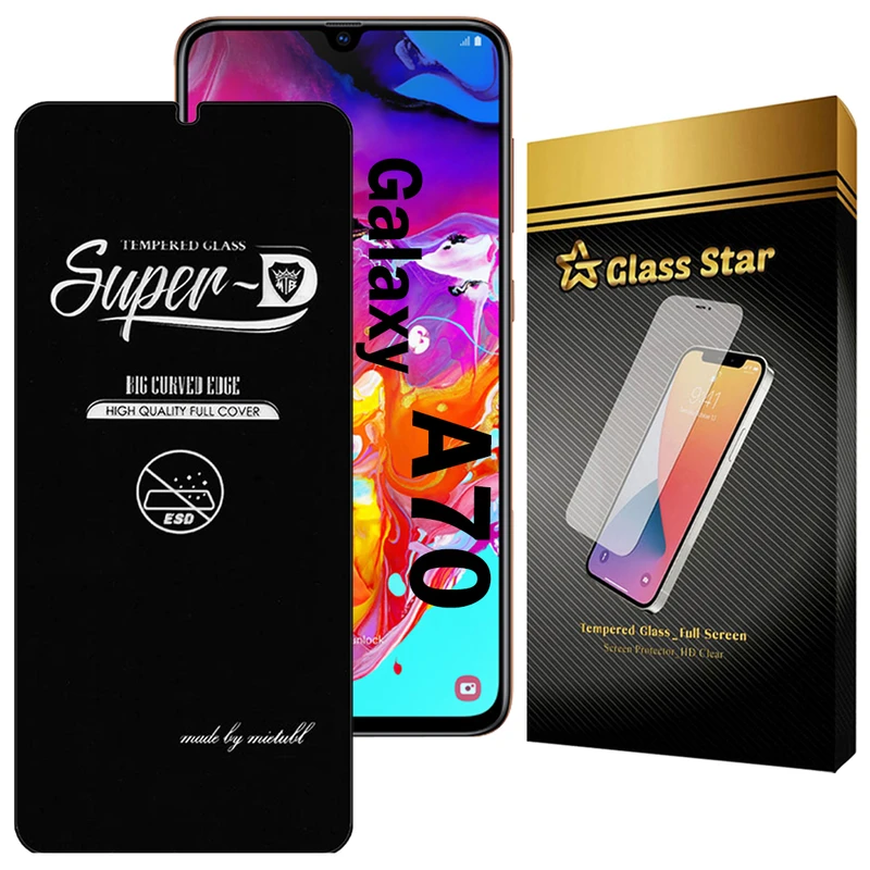 محافظ صفحه نمایش گلس استار مدل SUPERDNS مناسب برای گوشی موبایل سامسونگ Galaxy A70