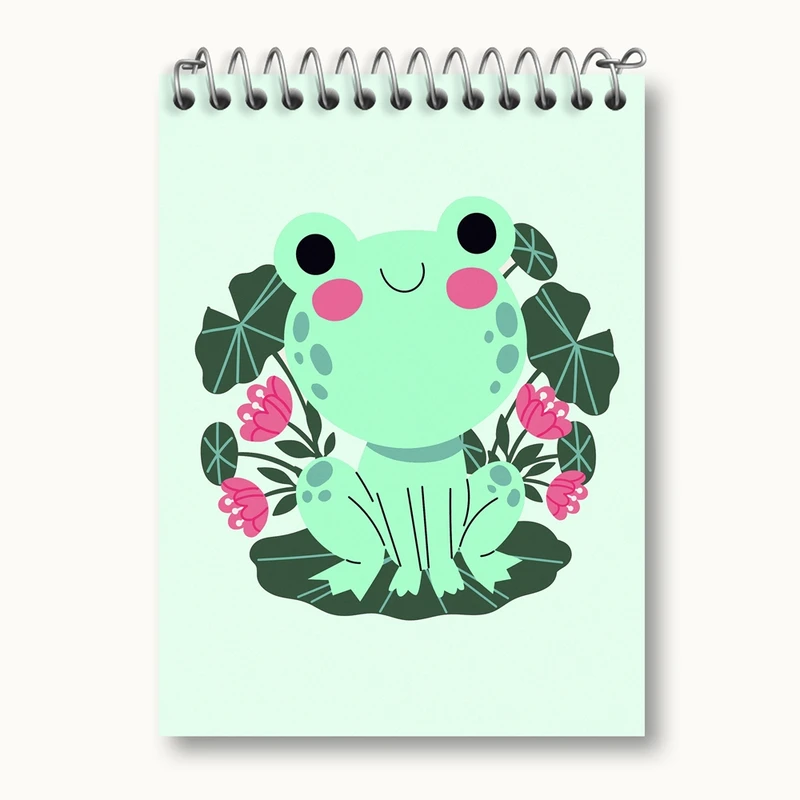 دفتر یادداشت 50 برگ خندالو مدل قورباغه کد 29170