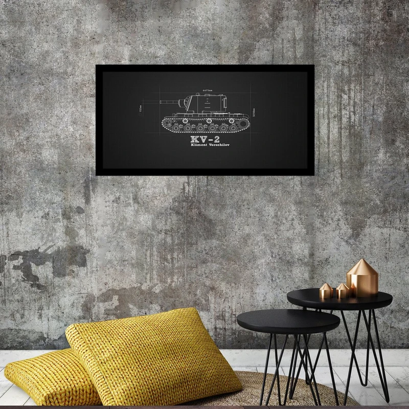 تابلو بکلیت طرح ماشین جنگی تانک مدل B-S4629