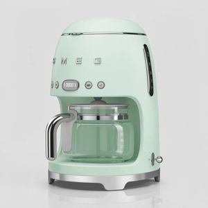 قهوهساز اسمگ مدل DCF02PG، ظرفیت دمآوری بیشتر از ده فنجان با فیلتر قابل تعویض، دارای صفحه گرم نگهدارنده قهوه و تعیین غلظت قهوه