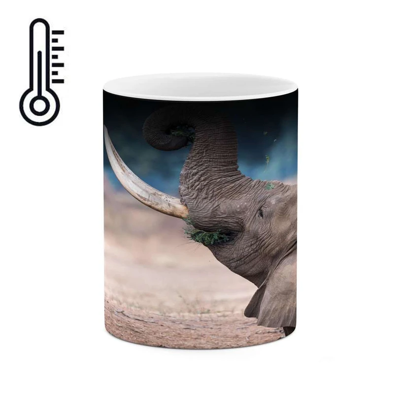 ماگ حرارتی کاکتی مدل فیل کد mgh16395