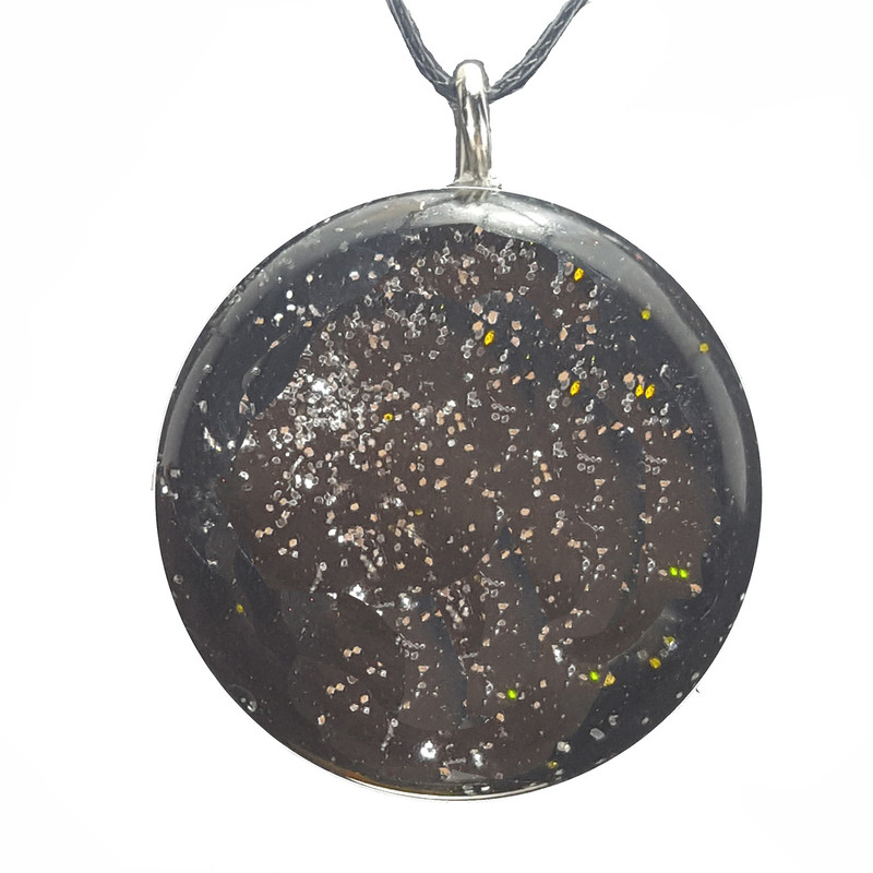 گردنبند دخترانه مدل دایره طرح شب کد 03 گردنبند دخترانه مدل دایره طرح شب کد 03