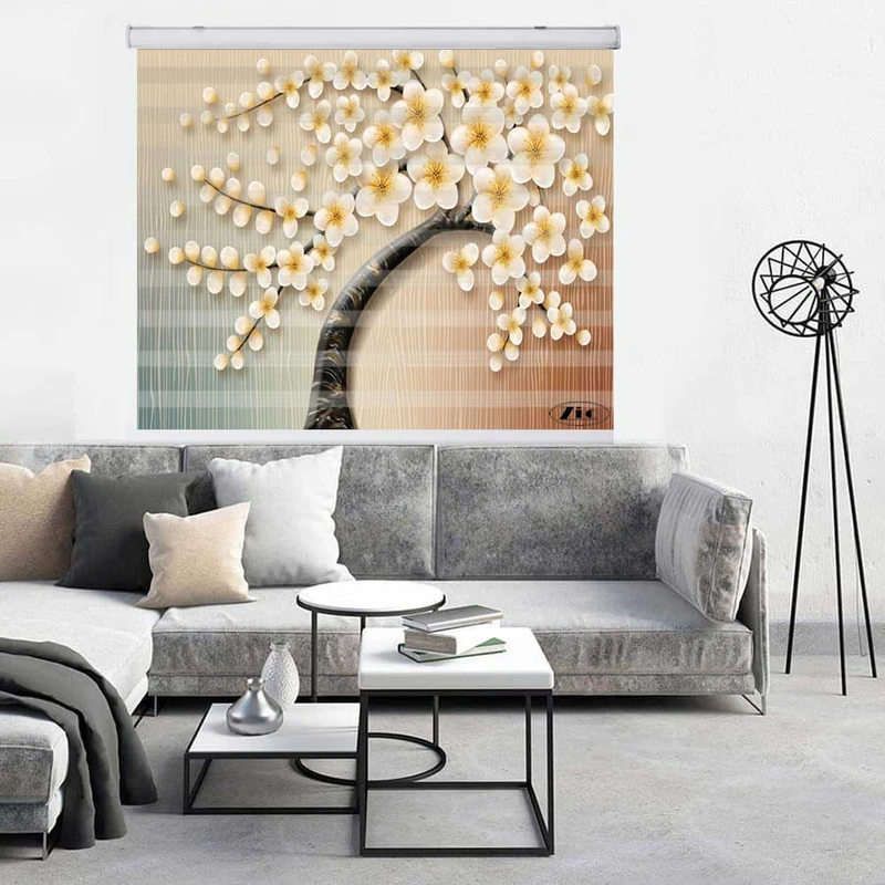 پرده زبرا زیو کد 3D1317 سایز 150x200 سانتی متر