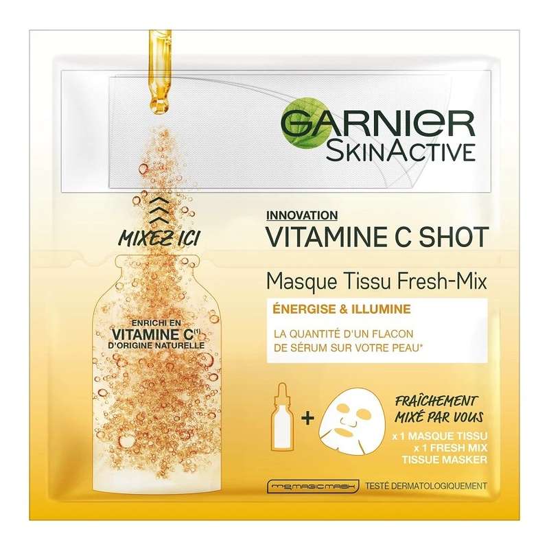 ماسک صورت گارنیه مدل ویتامین ث وزن 33 گرم