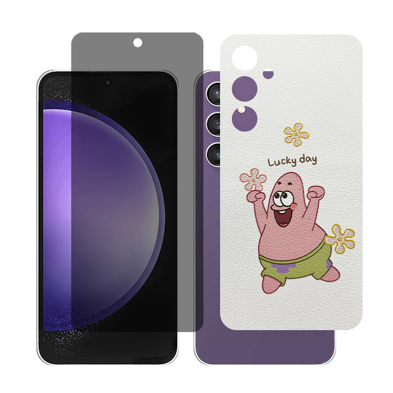 محافظ صفحه نمایش حریم شخصی گلس مدل Together مناسب برای گوشی موبایل سامسونگ Galaxy A55به همراه برچسب پوششی پشت گوشی 