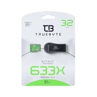 کارت حافظه microSD HC تروبایت مدل 633X-A1-V30 کلاس 10 استاندارد UHS-I U3 ظرفیت 32 گیگابایت به همراه  کارت خوان