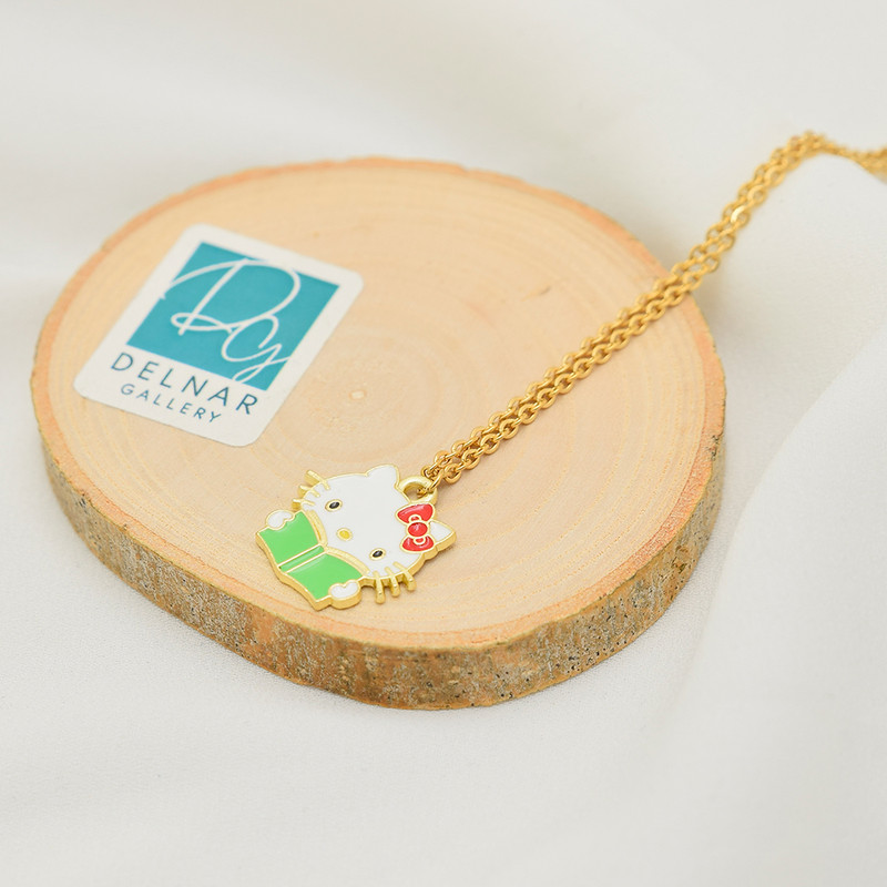 گردنبند دخترانه دلنار گالری مدل کیتی کتابخوان گردنبند دخترانه دلنار گالری مدل کیتی کتابخوان