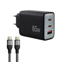 شارژر دیواری 65 وات وونک مدل PD-65W به همراه کابل USB-C