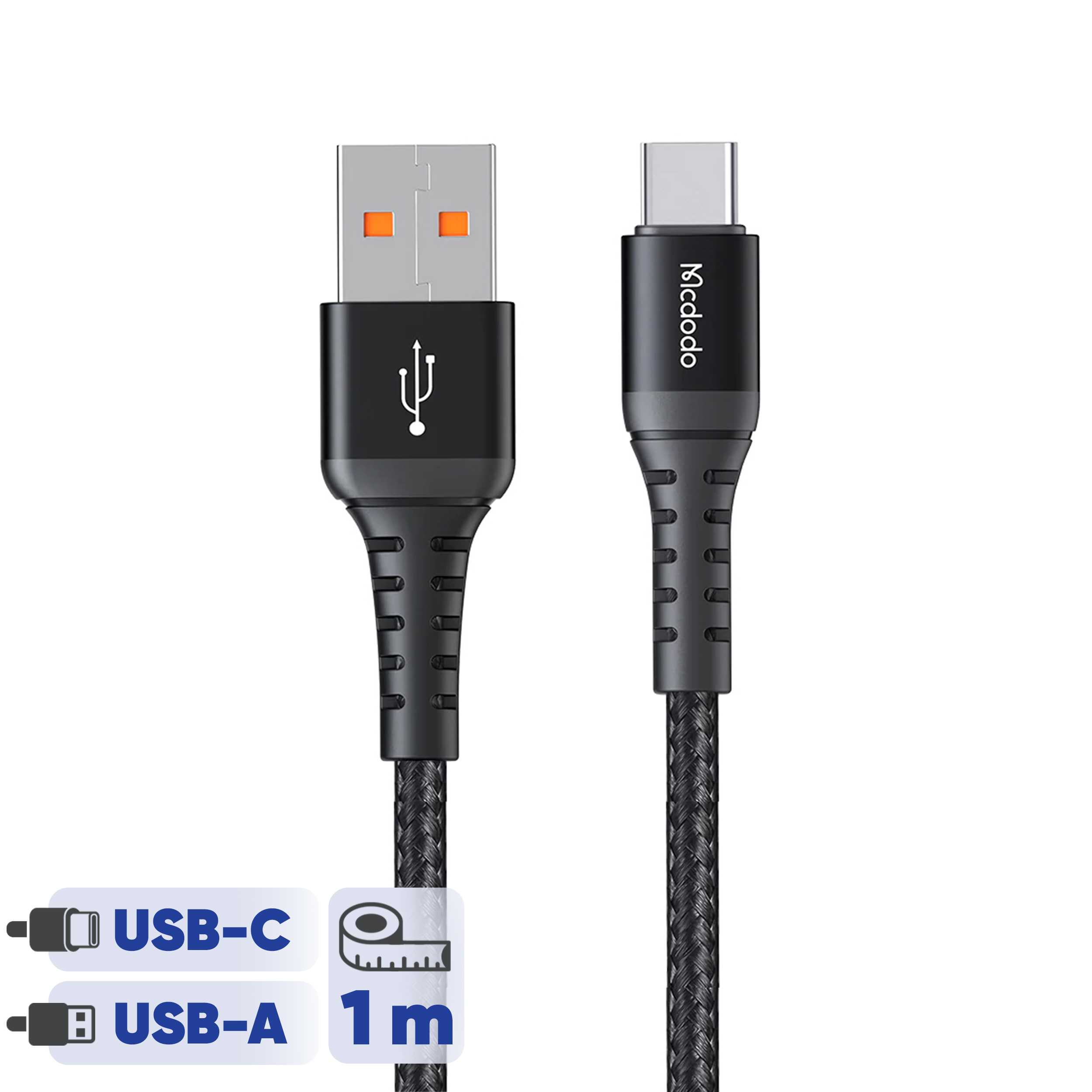 کابل تبدیل USB به USB-C مک دودو مدل CA-2271 طول 1 متر کابل تبدیل USB به USB-C مک دودو مدل CA-2271 طول 1 متر