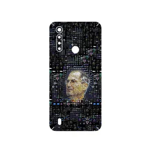 MAHOOT Collage of Steve Jobs 2 Cover Sticker for Motorola Moto G8 Power Lite
