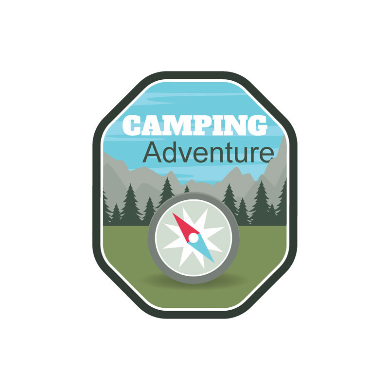 برچسب بدنه خودرو رایسان طرح camping کد st059