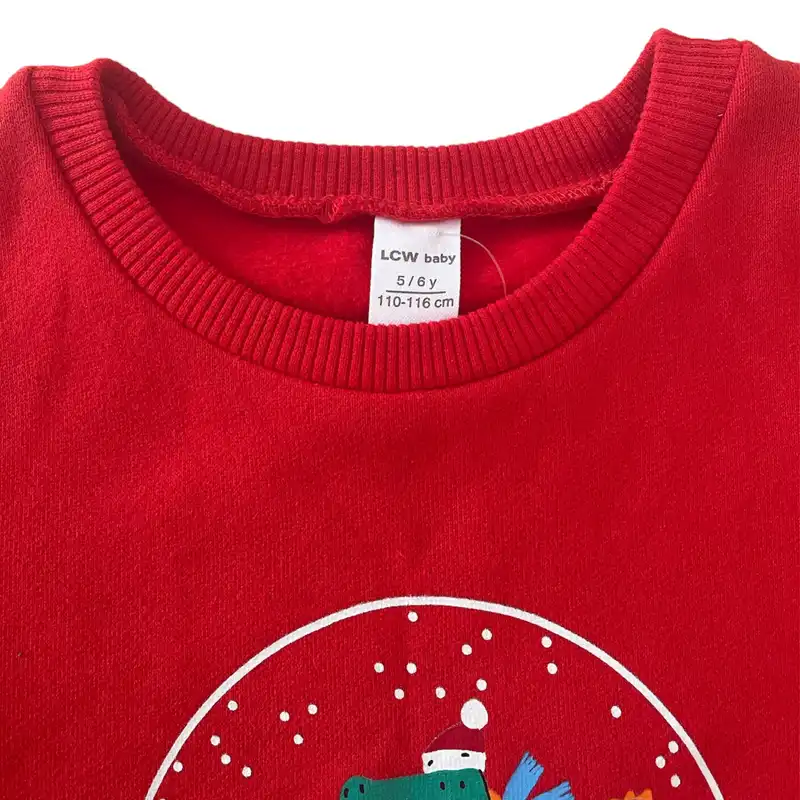 سوئيشرت آستین بلند بچگانه ال سی وایکیکی مدل يقه گرد