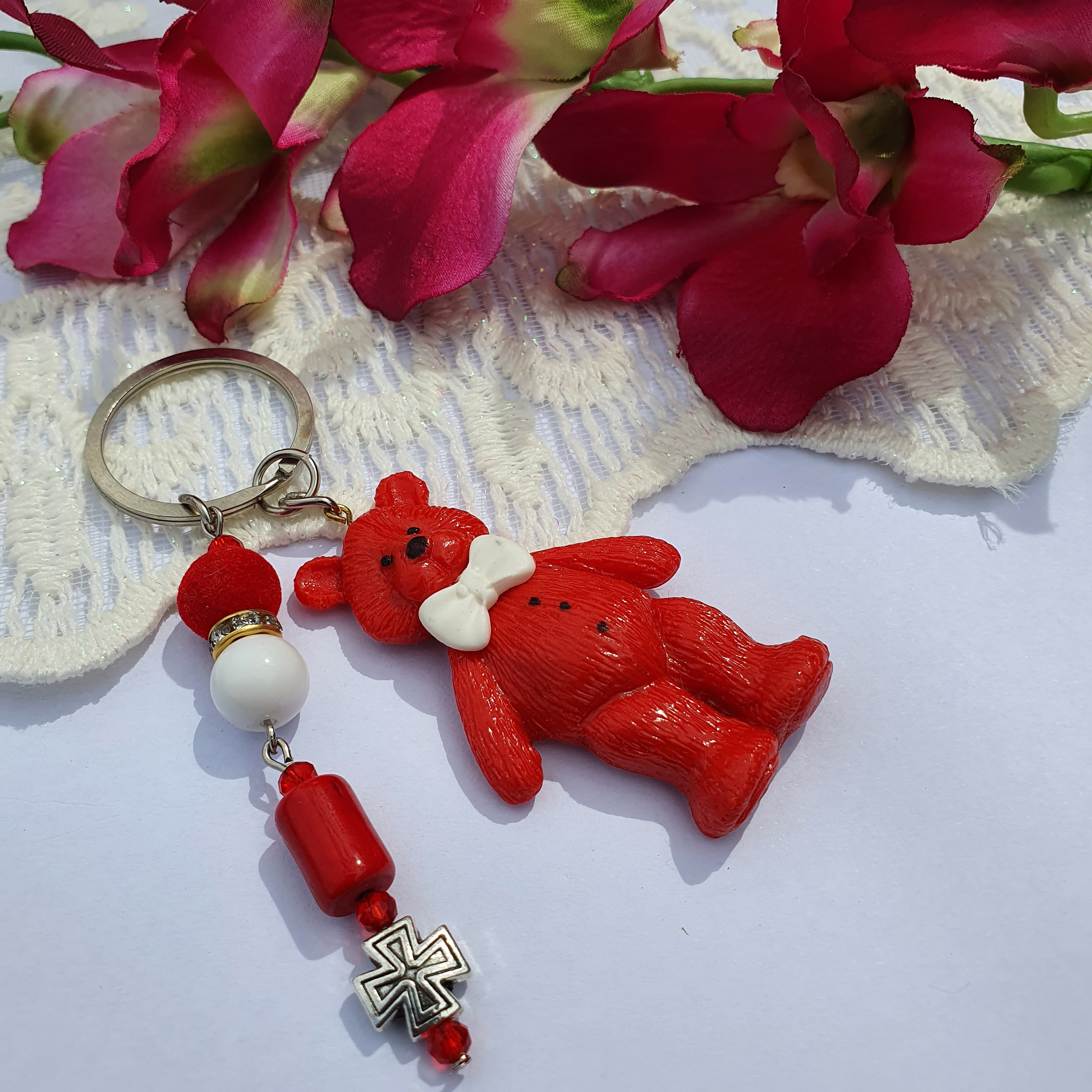 جاکلیدی دخترانه مدل خرسی SM018