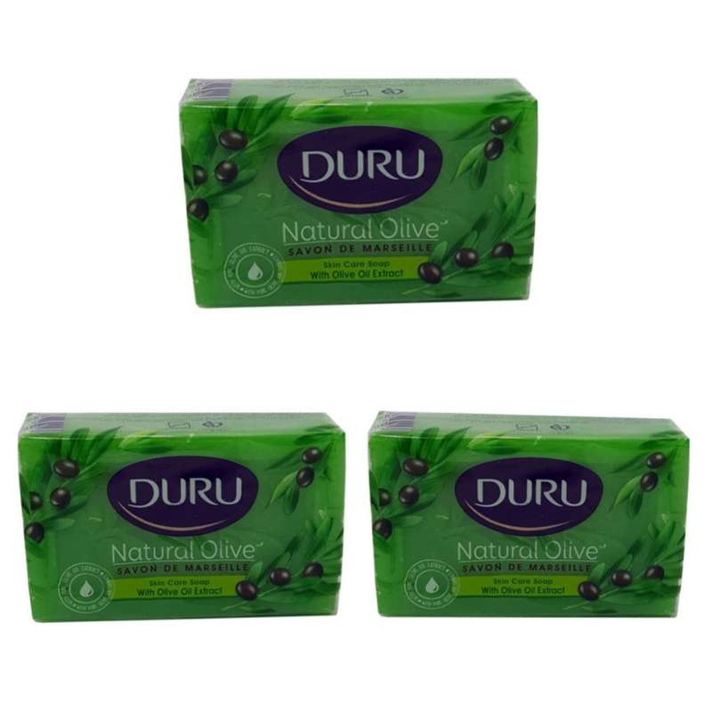 صابون شستشو دورو مدل زیتون وزن 150 گرم مجموعه 3 عددی