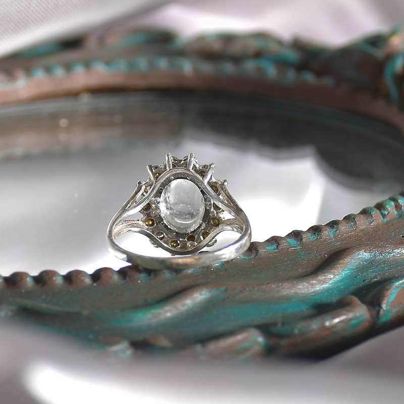 انگشتر نقره زنانه نقره جات لطفی مدل درنجف کد ANSH014