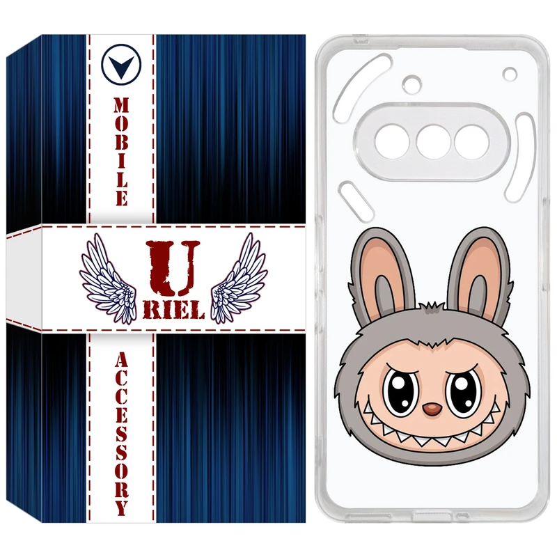 کاور یوریل مدل Clear کد 114 طرح لبوبو Labubu مناسب برای گوشی موبایل ناتینگ فون Nothing Phone 3a