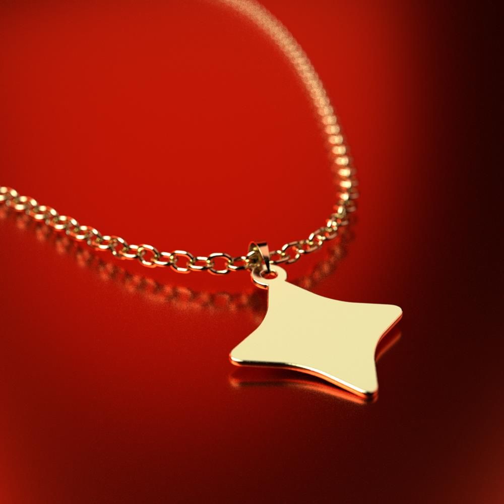 آویز گردنبند طلا 18 عیار زنانه مدوپد مدل ستاره کد PA1-15362 - - 3