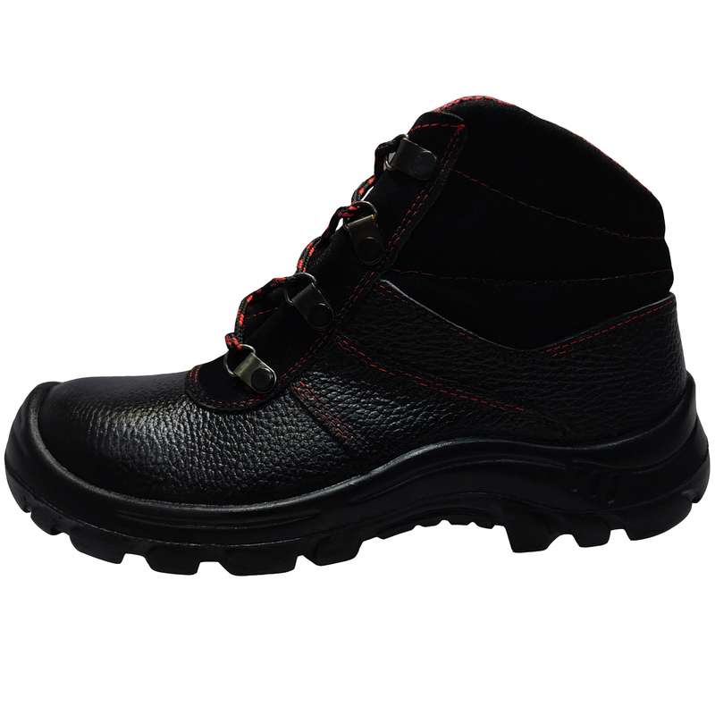 کفش ایمنی چرم تبریز مدل کوشا مشکی