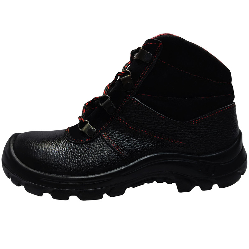 کفش ایمنی چرم تبریز مدل کوشا مشکی