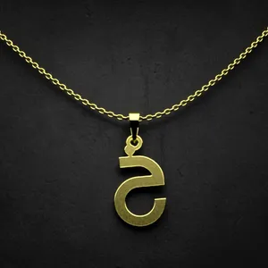 گردنبند طلا 18 عیار زنانه مدوپد مدل حرف خ کد I3-1-1565