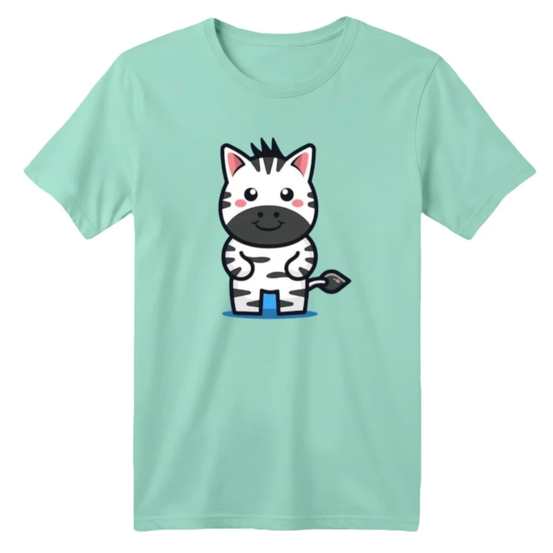 تی شرت آستین کوتاه بچگانه مدل گورخر کد ۱۲