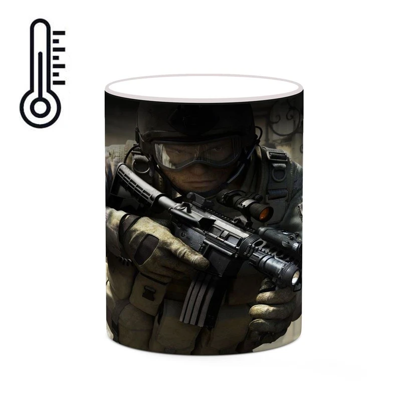 ماگ حرارتی کاکتی مدل بازی کانتر استرایک Counter-Strike 1.6 کد mgh28069