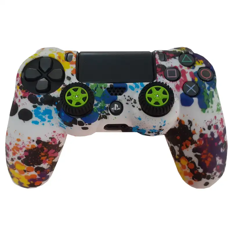 محافظ دسته پلی استیشن ۴ مدل FUN wheel به همراه روکش آنالوگ