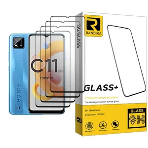 Randika Glass MIX004 Screen Protector For Realme C11 (2021) Pack Of 4