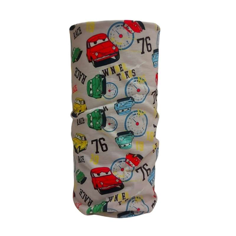 دستمال سر و گردن مدل کودک طرح ماشین