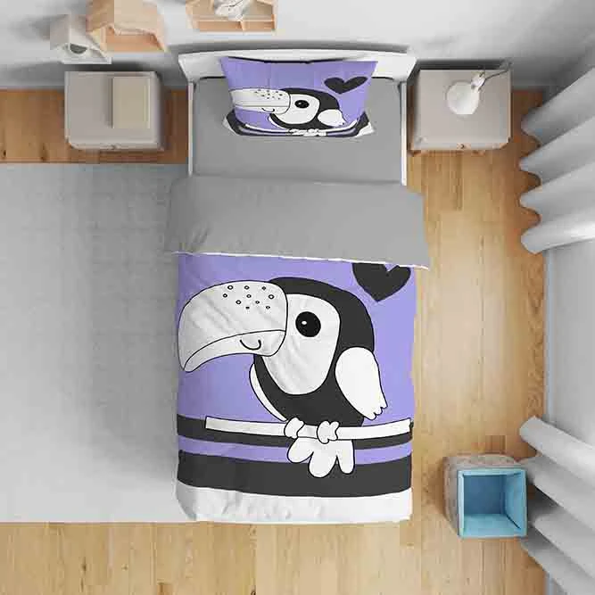 سرویس روتختی کودک مدل توکان 5073 تک نفره 5 تکه