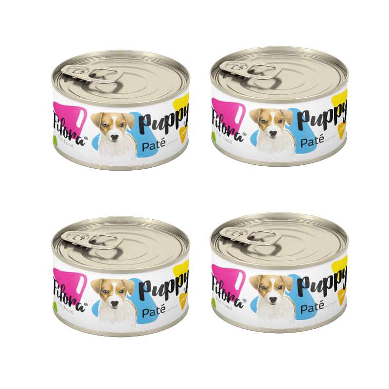 کنسرو غذای توله سگ فیفورا مدل Puppy وزن 100 گرم بسته 4 عددی