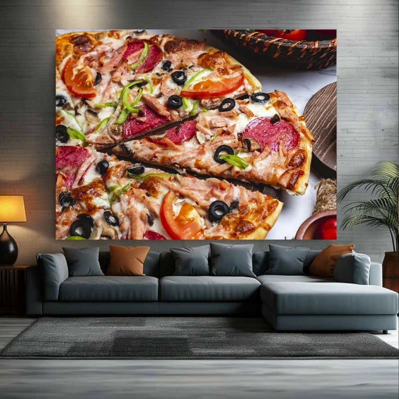  پوستر طرح پیتزا مدل مخصوص کد GR388