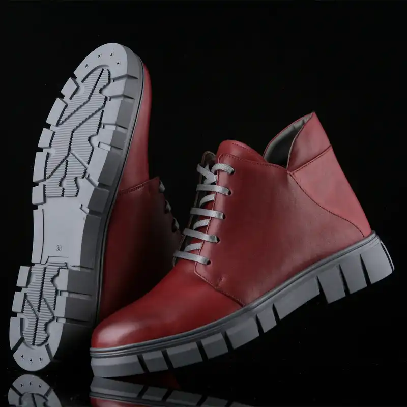 نیم بوت زنانه چرم یلسان مدل آلما کد ZRK-ALM-610-GN