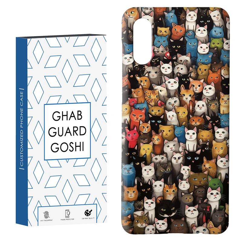 کاور قاب گارد گوشی طرح گربه کد Dimo-293 مناسب برای گوشی موبایل سامسونگ Galaxy A02 / M02