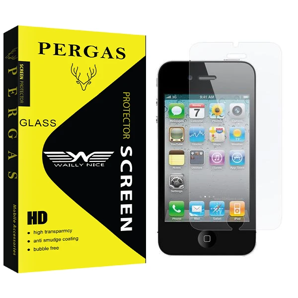 محافظ صفحه نمایش وایلی نایس مدل Pergas مناسب برای گوشی موبایل اپل iPhone 4