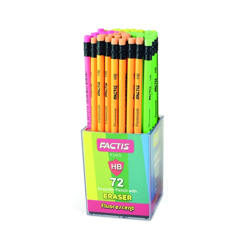 مداد مشکی فکتیس مدل F1415 بسته 72 عددی