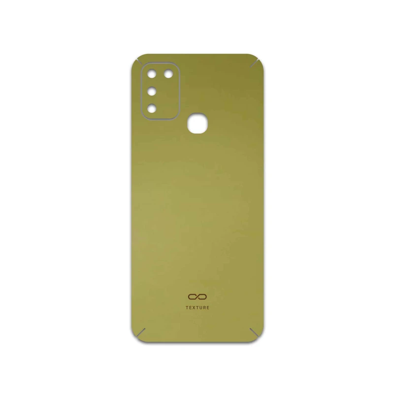 برچسب پوششی ماهوت مدل Matte-Gold مناسب برای گوشی موبایل اینفینیکس Hot 11 Play