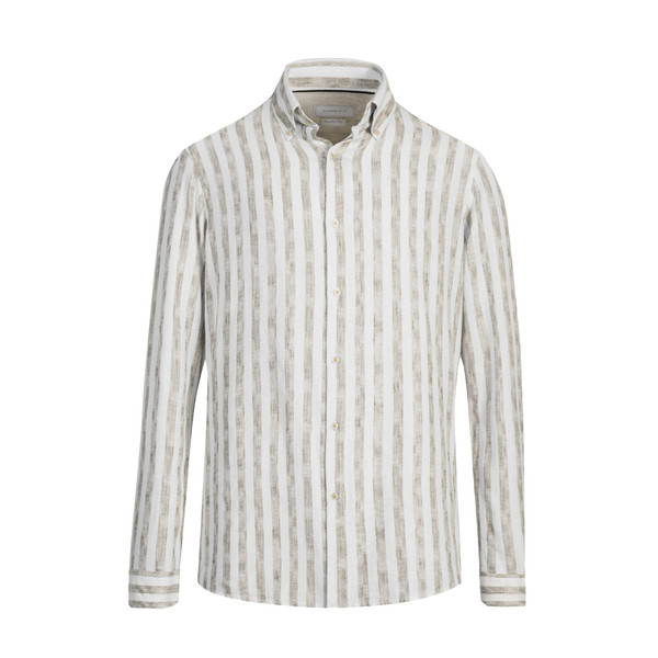 پیراهن آستین بلند یقه برگردان مردانه کروم مدل 2510102