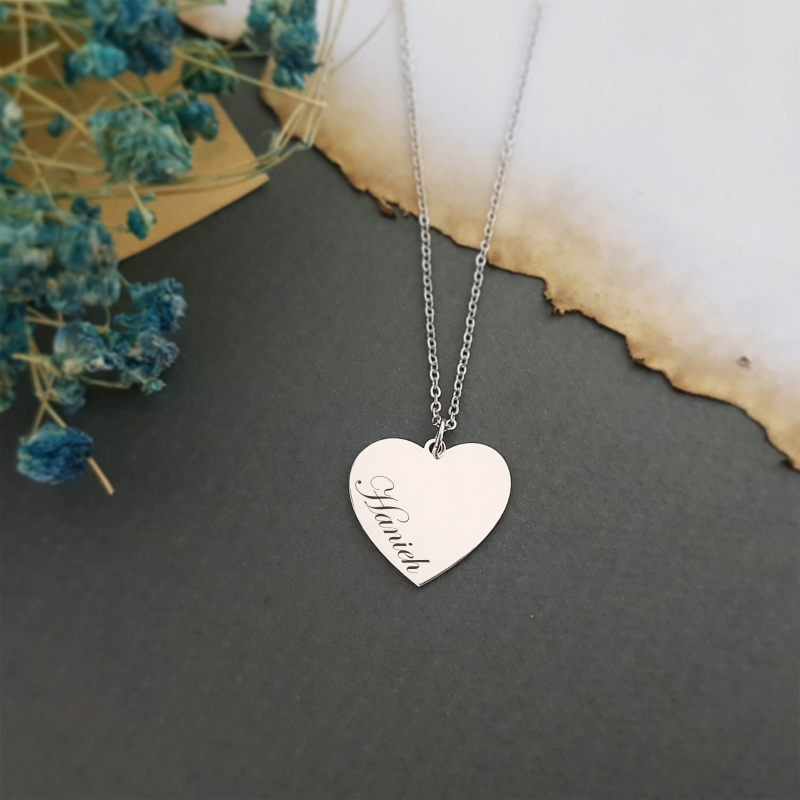 گردنبند نقره زنانه لیردا مدل اسم هانیه کد 0477 MHR