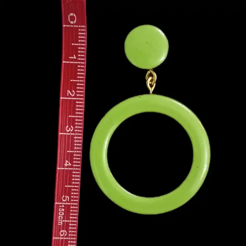 گوشواره زنانه مدل حلقه چوبی